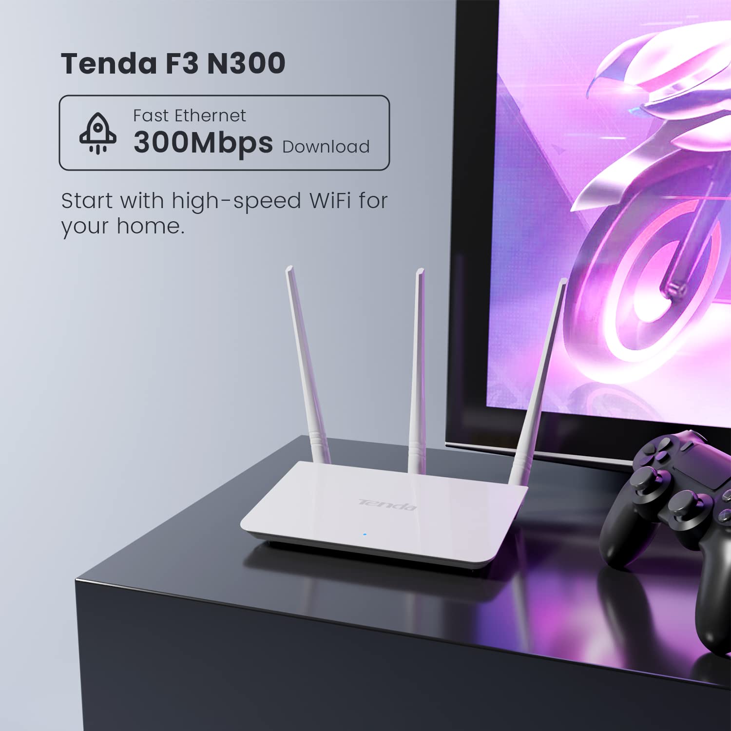 Tenda F3 300mbps 3 Antennas Router