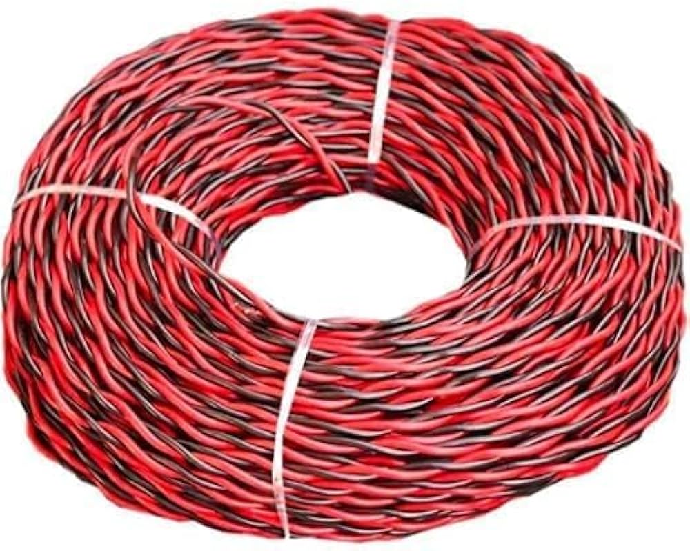 Black And Red Black And Red 300 Voltage Single Core Electrical Wire
