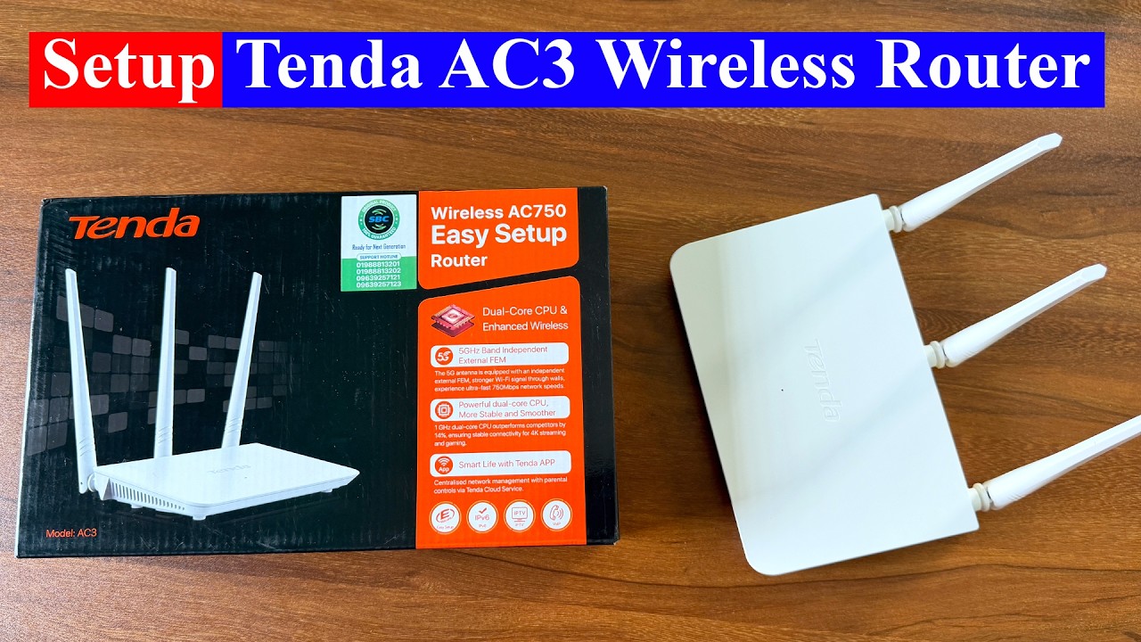 Tenda AC3 AC750 Mbps Dual-band Wi-Fi 5 Router