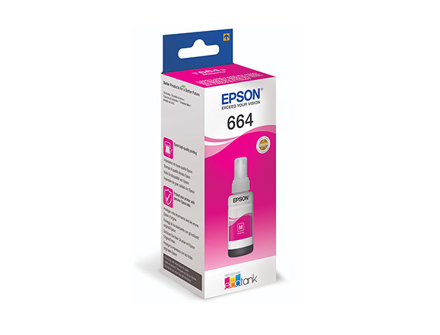 Genuine Epson C13T664340 664 Magenta Ink Bottle (6,500 Pages) zonex.com.bd