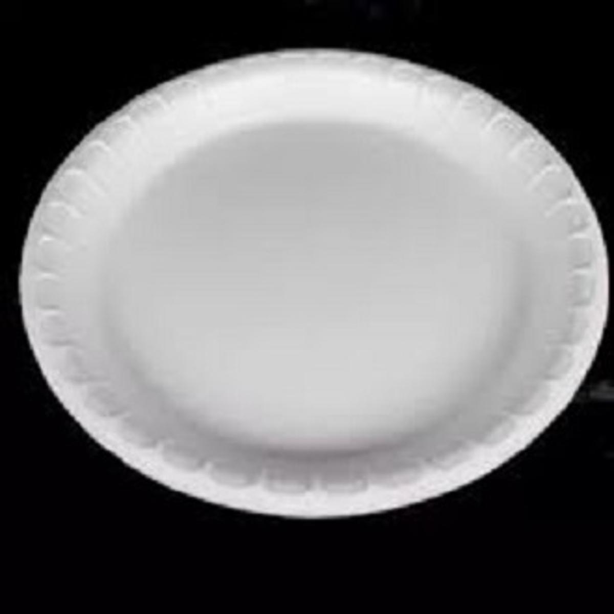 50 pcs Disposable Plastic Plate 9.5 inch One Time Use Plat Ideal for Outdoor birthday party Wedding anniversary