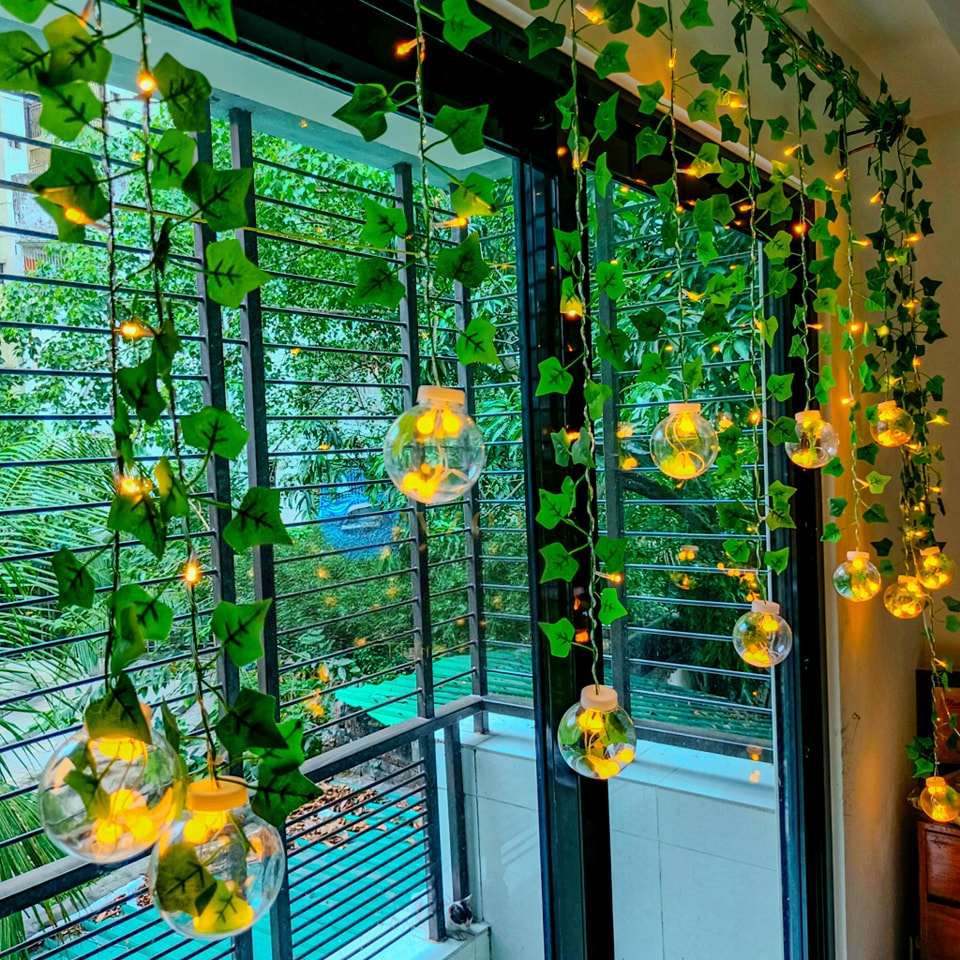 Wish Ball Leaf Curtain Light  LED String Light, Decorative Fairy Light for Home & Events, Best Price in Bangladesh – Zonex.com.bd