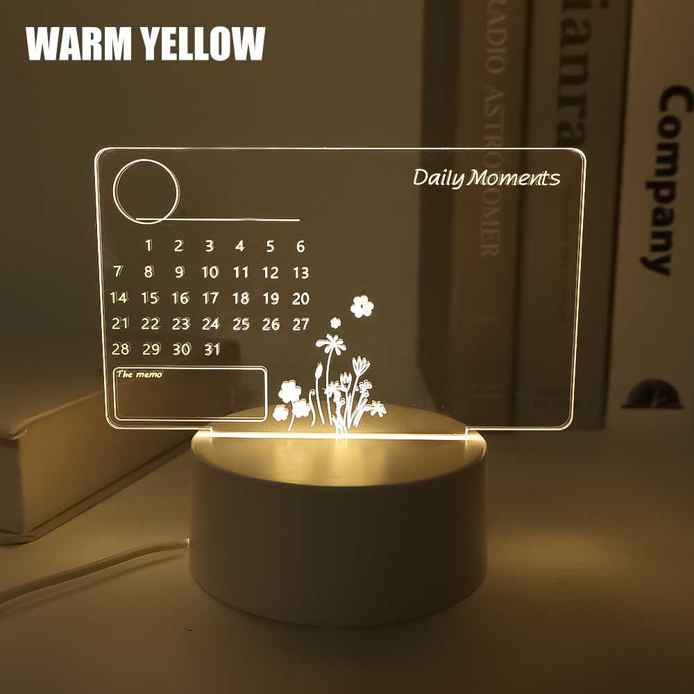 Romantic Creative Gift 3D DIY Calendar Table LED v Zonex.com.bd