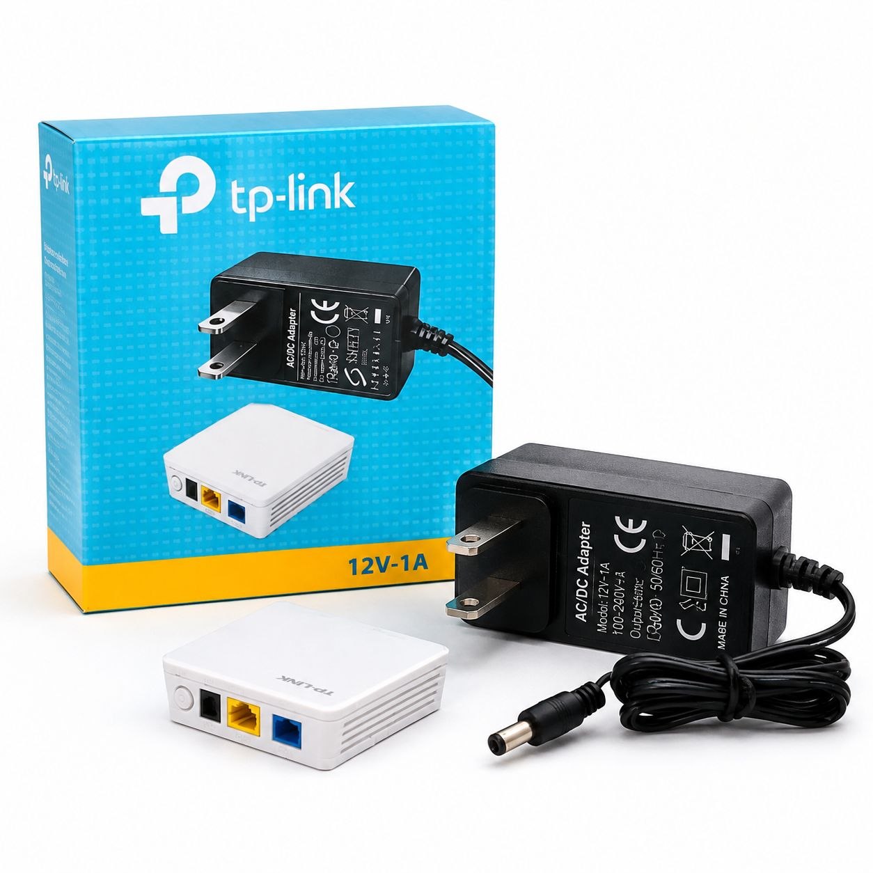 TP-Link 12V 1A AC/DC Power Adapter – High Quality -ZoneX.com.bd